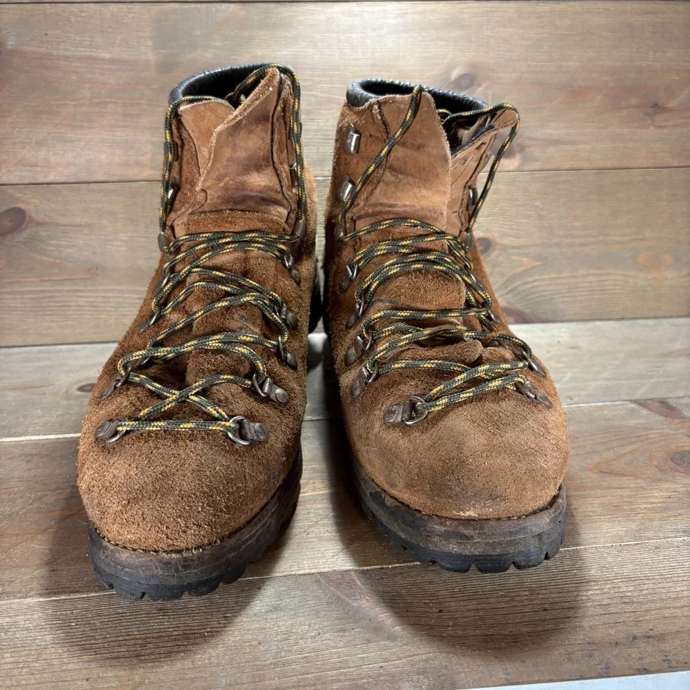 Vintage Dexter Mens size 13 shoes Brown Suede Lace Up Mountaineering boots